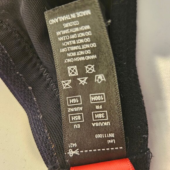 Cleo Bra plus size 38H Black Foam Cups Underwire supportive Smooth Feminine Sexy - Picture 9 of 10